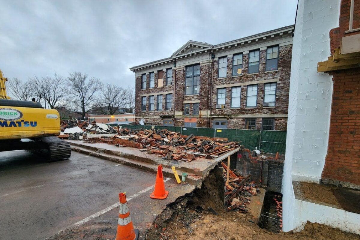 Demolished Building & Road