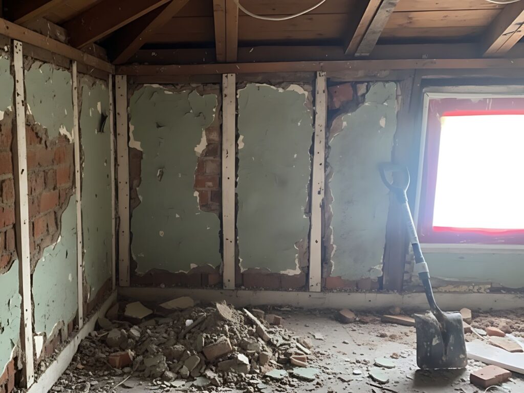 Asbestos Wall Plaster & Lathe Removal in a 250-Year-Old Historic Princeton Home 2