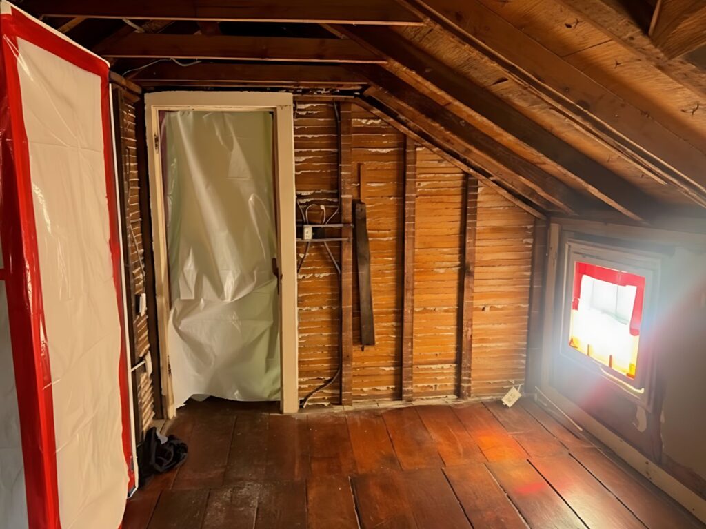Asbestos Wall Plaster & Lathe Removal in a 250-Year-Old Historic Princeton Home 9