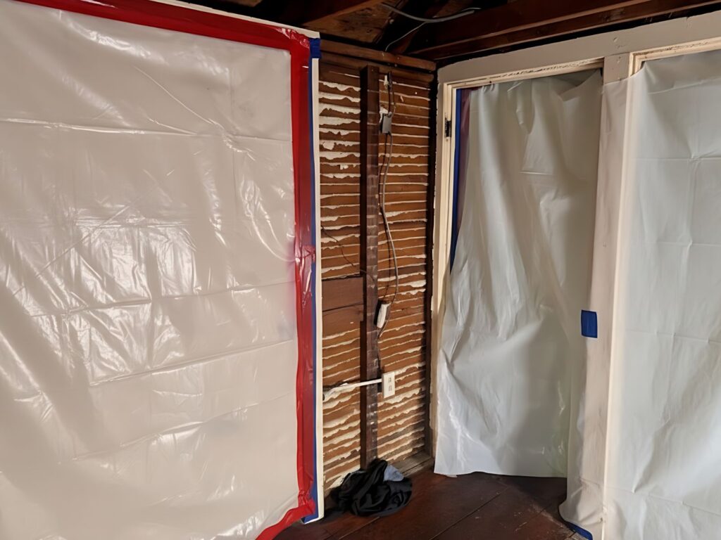 Asbestos Wall Plaster & Lathe Removal in a 250-Year-Old Historic Princeton Home 10