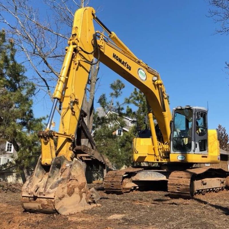 JCB Standing in the ground